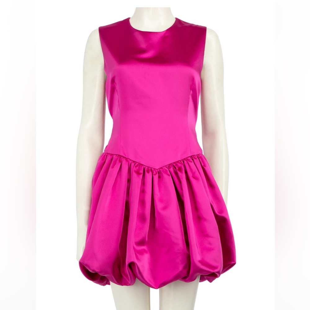 Maje Pink Fit and Flare Mini Dress